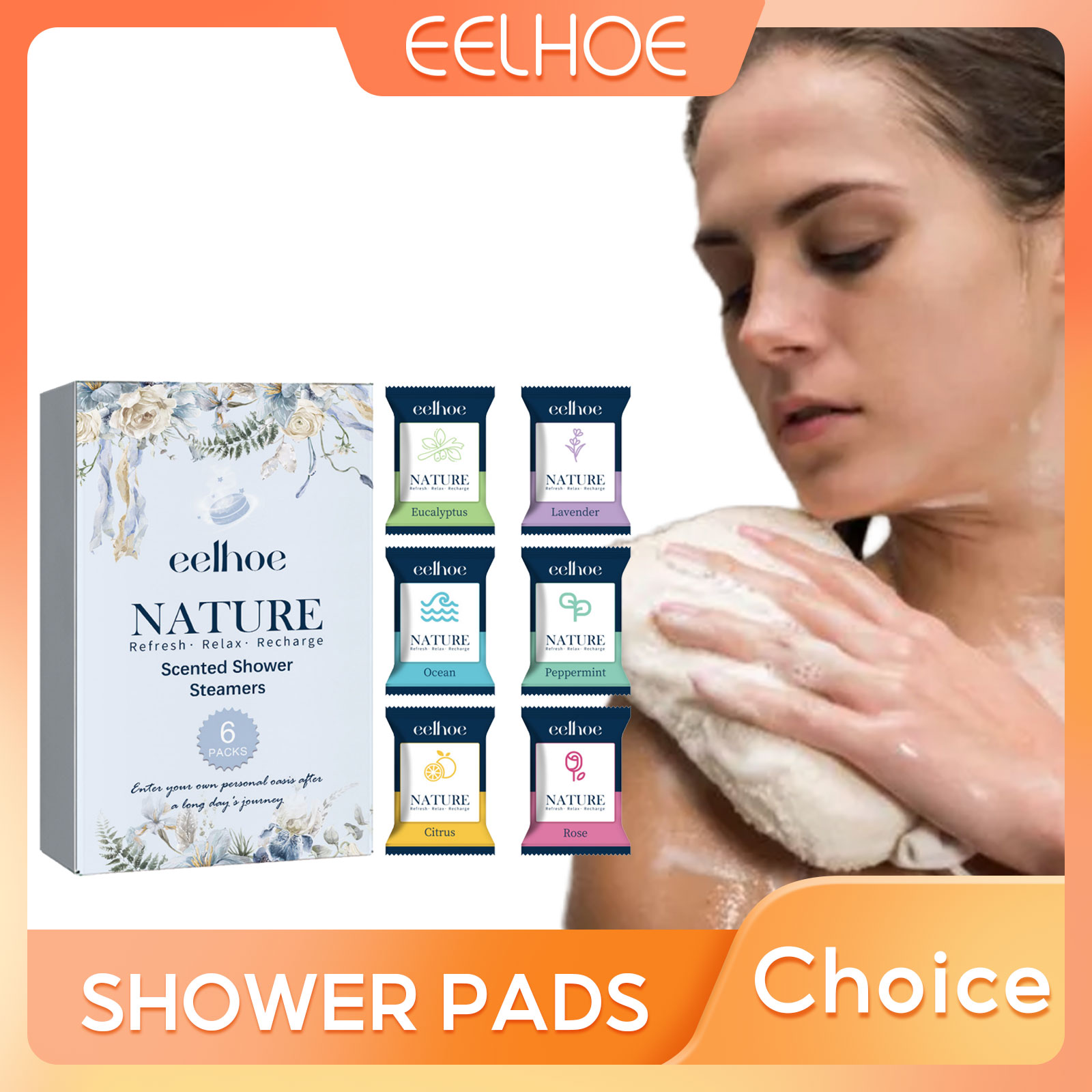 Shower Steamer Tablet - EELHOE Prysznicowe tabletki parowe Odstresowujące Oczyszczanie