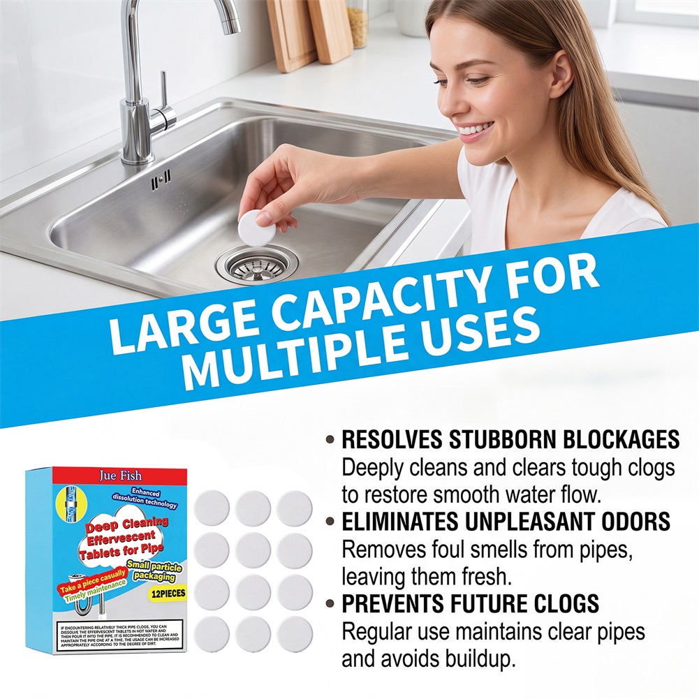 Shower Steamer Tablet - Tabletki musujące do czyszczenia rurociągw, tabletki