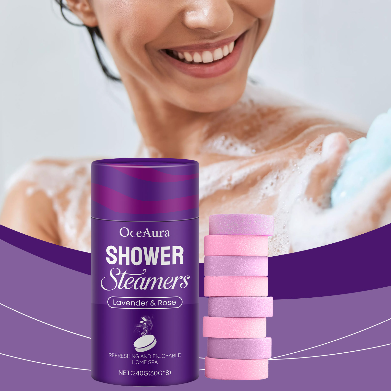 Shower Steamer Tablet - Tabletki do kąpieli parowej z aromaterapią