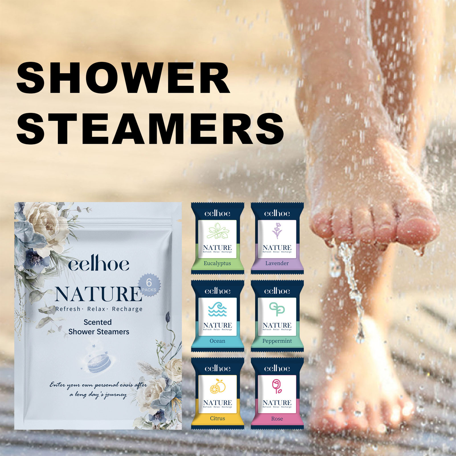 6 szt. Tabletki pod prysznic d – Shower Steamer Tablet recenzja i cena