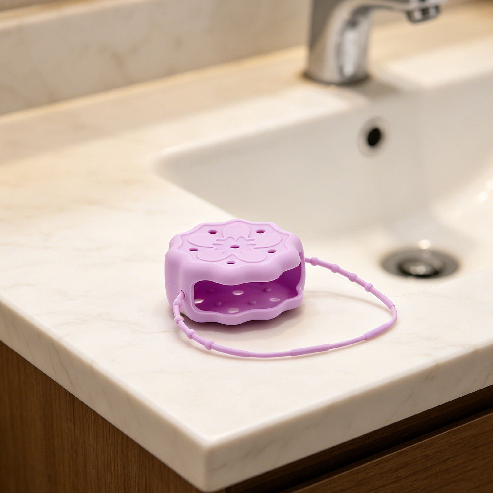 Fioletowy silikonowy uchwyt do – Shower Steamer Tablet recenzja i cena
