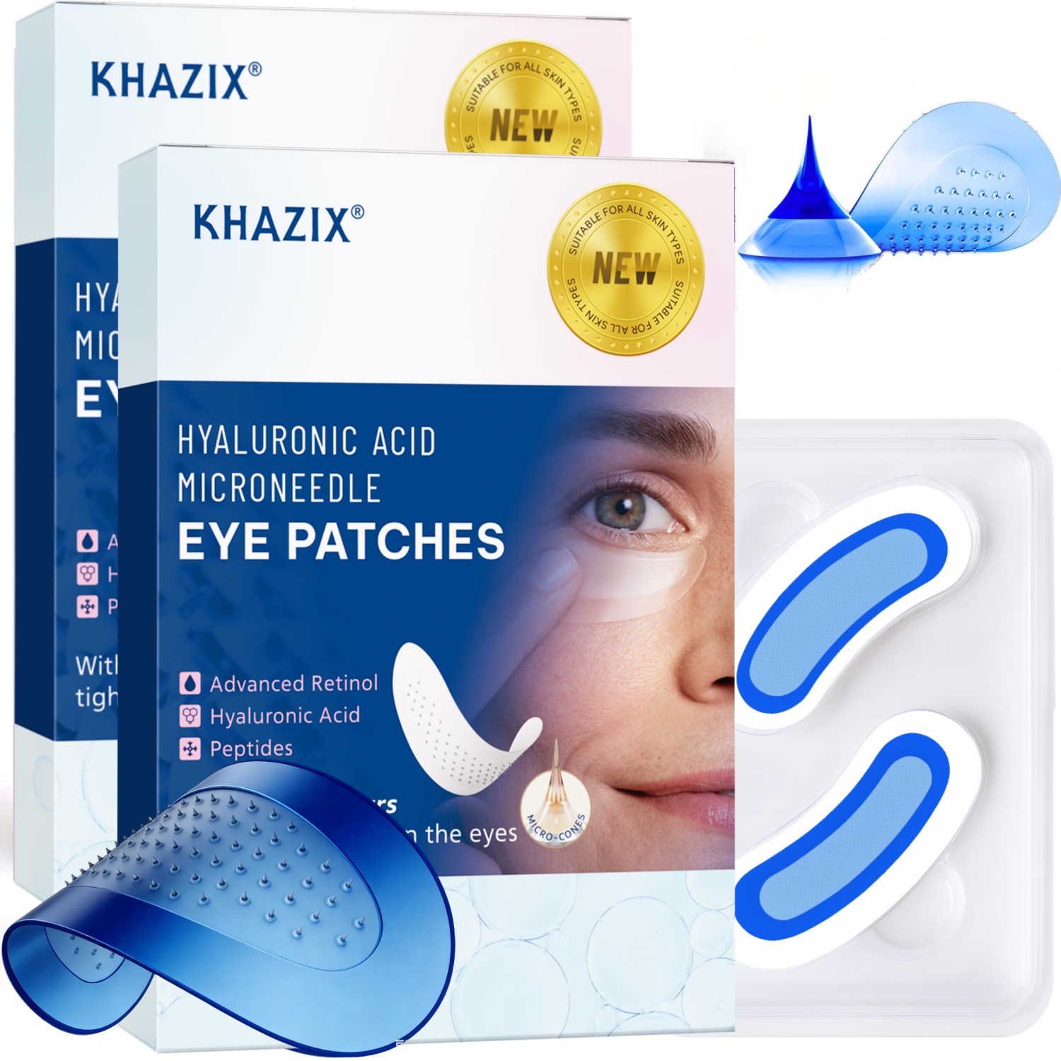 Plastry pod oczy z retinolem,  – Microneedle Patch Eye recenzja i cena