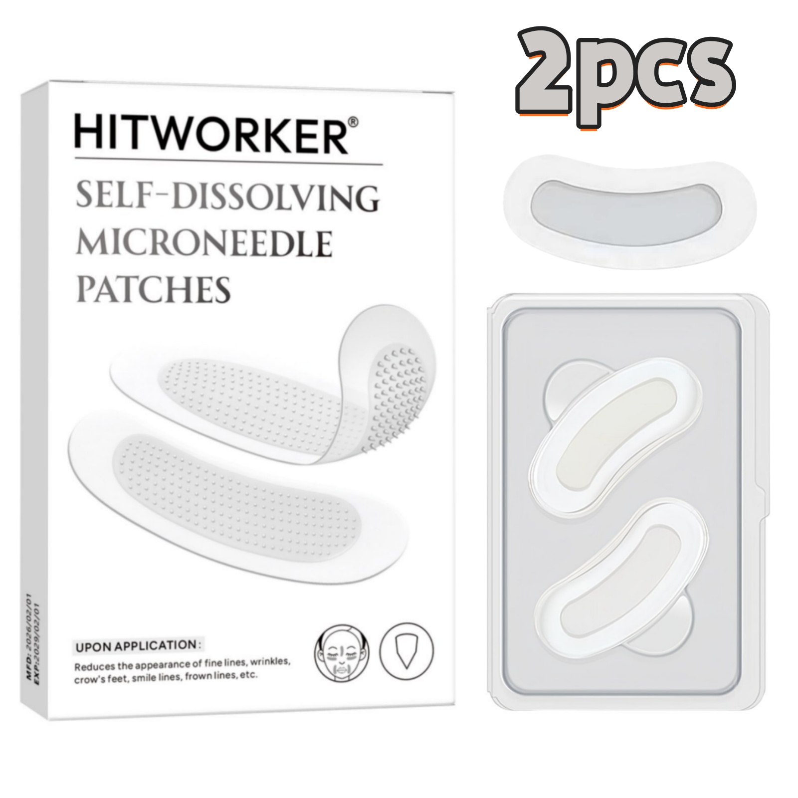 2 szt. Mikroigłowe płatki pod  – Microneedle Patch Eye recenzja i cena