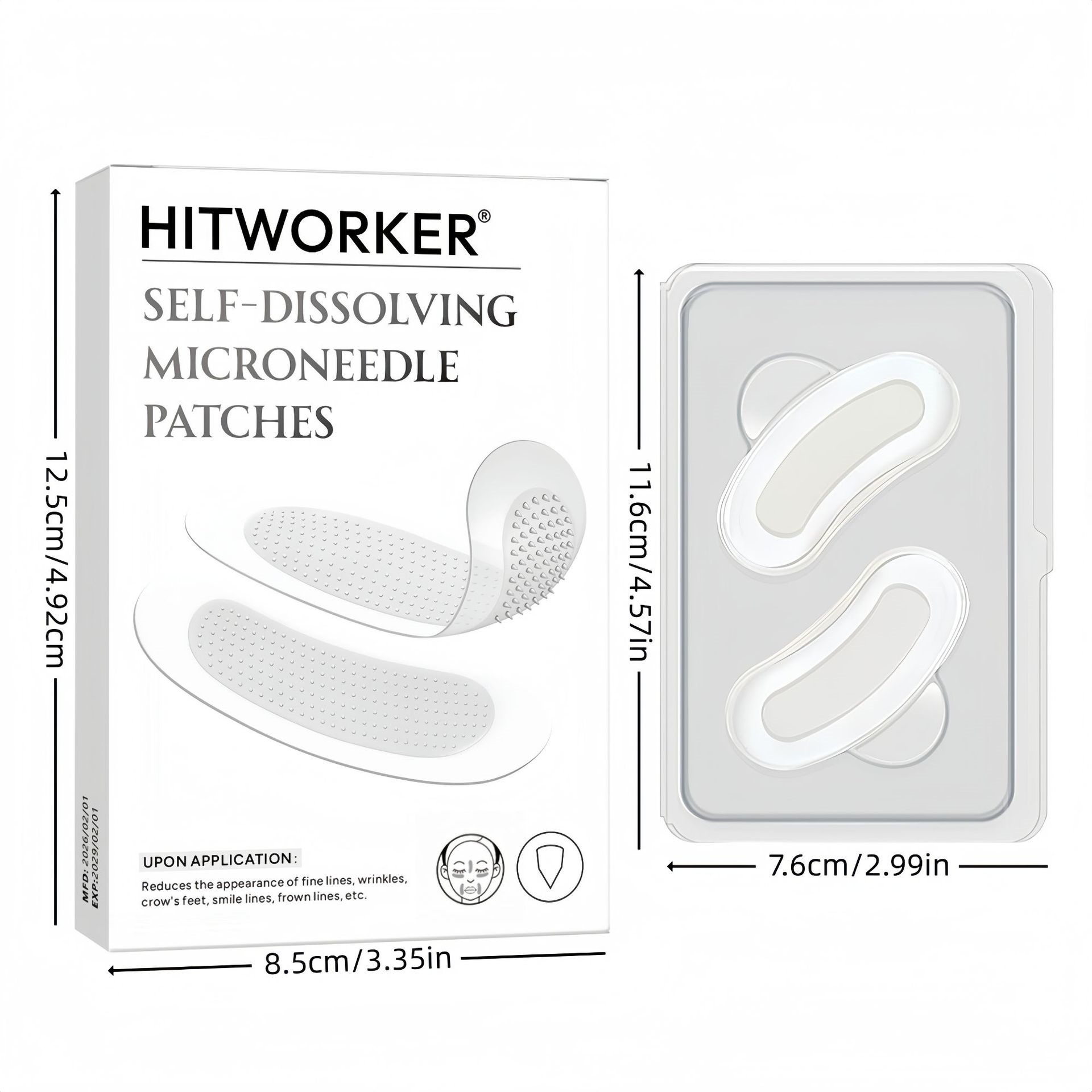 2 szt. Mikroigłowe płatki pod  – Microneedle Patch Eye recenzja i cena