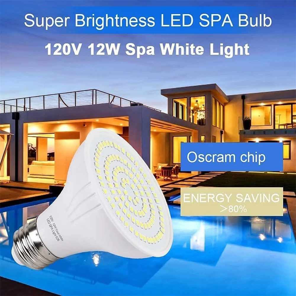 Oświetlenie LED do basenu E27  – Xy Spa & Wellness George Town recenzja i cena